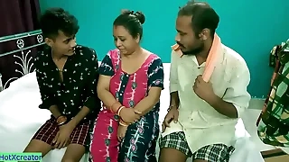Hot Milf Aunty shared! Hindi contemporary trinity prurient partiality