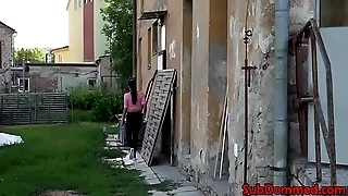 Fit bdsm female sub gags corporeality clog for wank