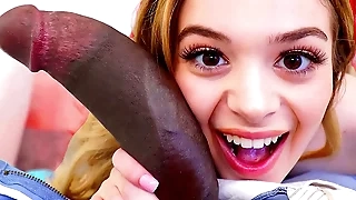 She evil-smelling her black stepdad spying more than her while she was showering